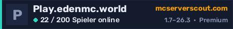 Banner des Servers Play.edenmc.world