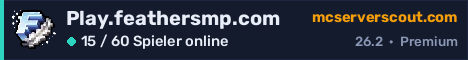 Banner des Servers Play.feathersmp.com