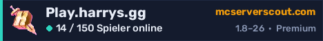 Banner des Servers Play.harrys.gg
