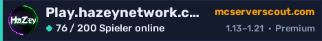 Banner des Servers Play.hazeynetwork.com