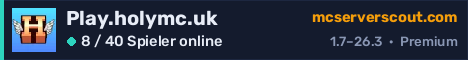 Banner des Servers Play.holymc.uk