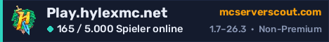 Banner des Servers Play.hylexmc.net