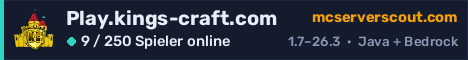 Banner des Servers Play.kings-craft.com