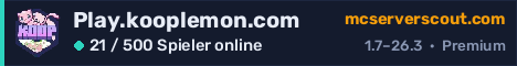 Banner des Servers Play.kooplemon.com
