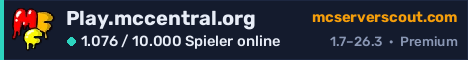 Banner des Servers Play.mccentral.org