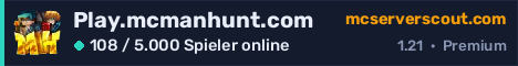 Banner des Servers Play.mcmanhunt.com
