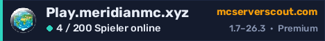 Banner des Servers Play.meridianmc.xyz