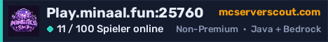 Banner des Servers Play.minaal.fun:25760