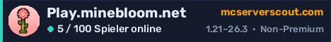 Banner des Servers Play.minebloom.net