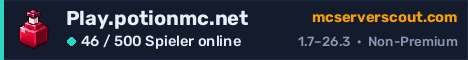 Banner des Servers Play.potionmc.net