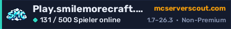 Banner des Servers Play.smilemorecraft.com