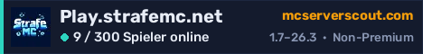Banner des Servers Play.strafemc.net