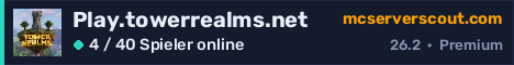 Banner des Servers Play.towerrealms.net
