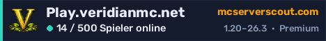 Banner des Servers Play.veridianmc.net
