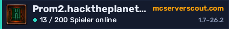 Banner des Servers Prom2.hacktheplanet.now