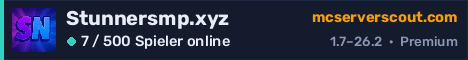 Banner des Servers Stunnersmp.xyz
