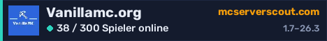 Banner des Servers Vanillamc.org
