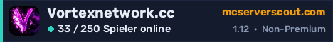Banner des Servers Vortexnetwork.cc
