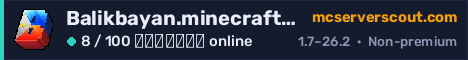 Banner του server Balikbayan.minecraft.best