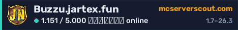 Banner του server Buzzu.jartex.fun