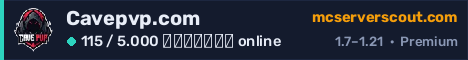 Banner του server Cavepvp.com