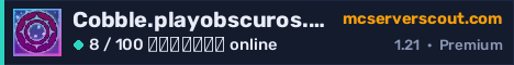 Banner του server Cobble.playobscuros.com