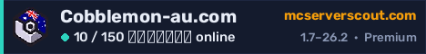 Banner του server Cobblemon-au.com