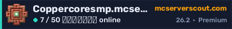 Banner του server Coppercoresmp.mcserver.us