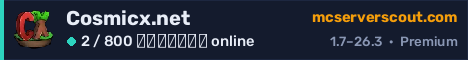 Banner του server Cosmicx.net