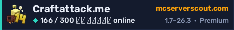 Banner του server Craftattack.me
