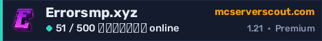 Banner του server Errorsmp.xyz