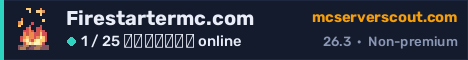 Banner του server Firestartermc.com