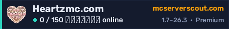 Banner του server Heartzmc.com