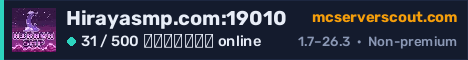 Banner του server Hirayasmp.com:19010
