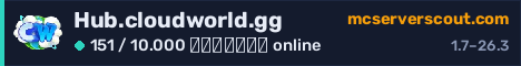 Banner του server Hub.cloudworld.gg