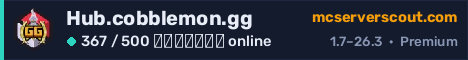 Banner του server Hub.cobblemon.gg