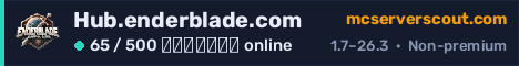 Banner του server Hub.enderblade.com