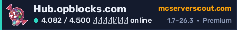 Banner του server Hub.opblocks.com