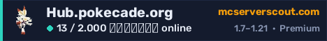 Banner του server Hub.pokecade.org