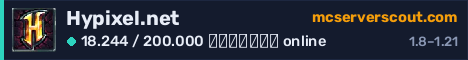 Banner του server Hypixel.net