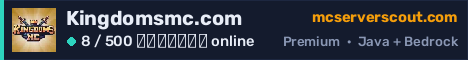 Banner του server Kingdomsmc.com