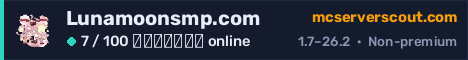 Banner του server Lunamoonsmp.com