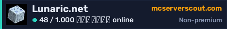 Banner του server Lunaric.net