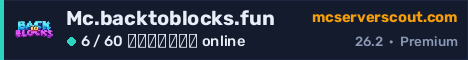 Banner του server Mc.backtoblocks.fun