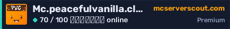 Banner του server Mc.peacefulvanilla.club