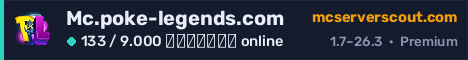 Banner του server Mc.poke-legends.com
