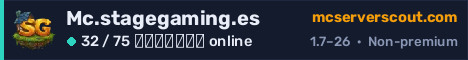 Banner του server Mc.stagegaming.es