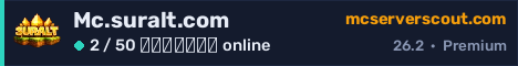 Banner του server Mc.suralt.com