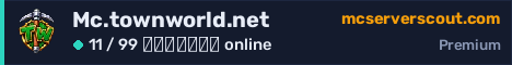 Banner του server Mc.townworld.net
