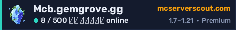 Banner του server Mcb.gemgrove.gg